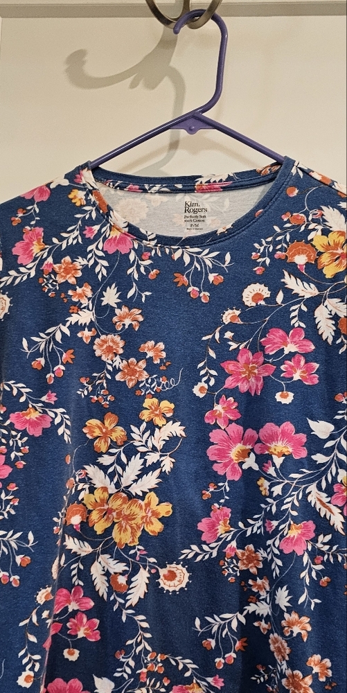 Kim Rogers Floral Long Sleeve Top